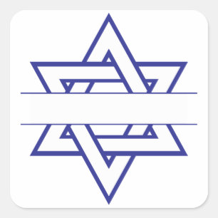 Jewish Star Vierkante Sticker