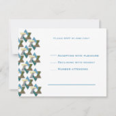 Jewish Stars Bar Mitzvah Uitnodiging RSVP (Voorkant)