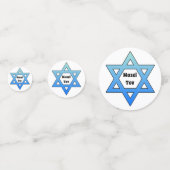 Jewish Stars Design Table Confetti (Voorkanten)