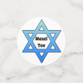 Jewish Stars Design Table Confetti (Kleine voorkant)