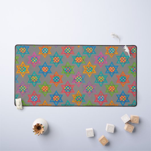 Jewish Stars Designer Desk Mats - Joodse Feestdage Bureaumat (Kindertafel)