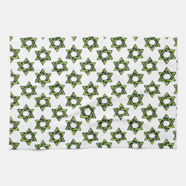 Jewish Stars Designer Kitchen Towels van Divorah Theedoek