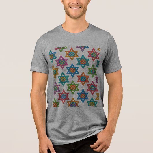 Jewish Stars Designer T-shirts van Dvorah (Voorkant)