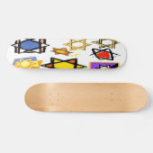 JEWISH STARS PRO DECK - JUDAIC GIFTS - HANUKKAH SKATEBOARD (Horizontaal)