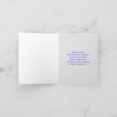 Jewish Sympathy Thank You Note Kaart - Blauw (Binnen)