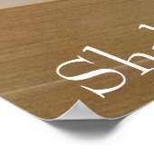 Jewish Teddy Bear draagt een tallit Shabbat Shalom Poster (Hoek)