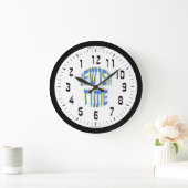 Jewish Time Reversed Numbers Wall Clock Grote Klok (Huis)
