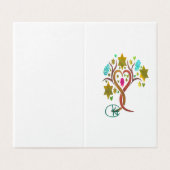 Jewish Tree of Life Gift Kaart Set (Buitenkant ongevouwen)