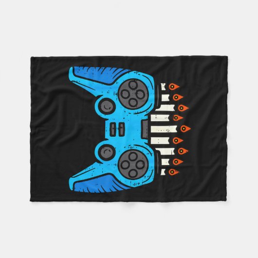 Jewish Video Game Gamer Hanukkah Chanukah Men Boy  Fleece Deken (Voorkant (Horizontaal))