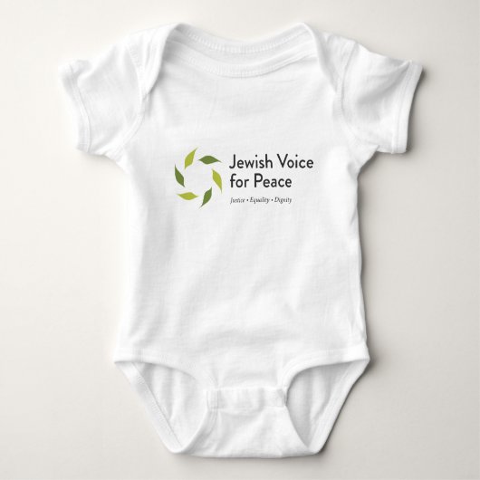 Jewish Voice Baby One Piece Bodysuit (Voorkant)