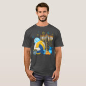 Jewish Volleyball Menorah Hanukkah Chanukah Sport T-shirt (Voorkant volledig)