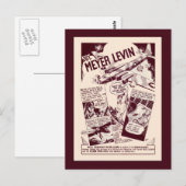 Jewish War Heroes Levin Briefkaart (Voorkant / Achterkant)