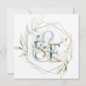 Jewish Wedding Chuppah Eucalyptus Monogram (Voorkant)