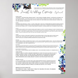 Jewish Wedding Customs verklaard - Romantic Forest Poster