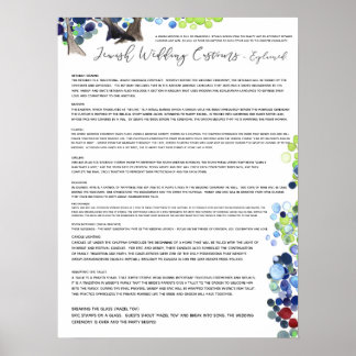 Jewish Wedding Customs verklaard - Romantic Forest Poster