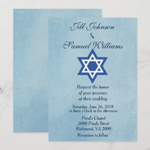 Jewish Wedding Star van David Kaart