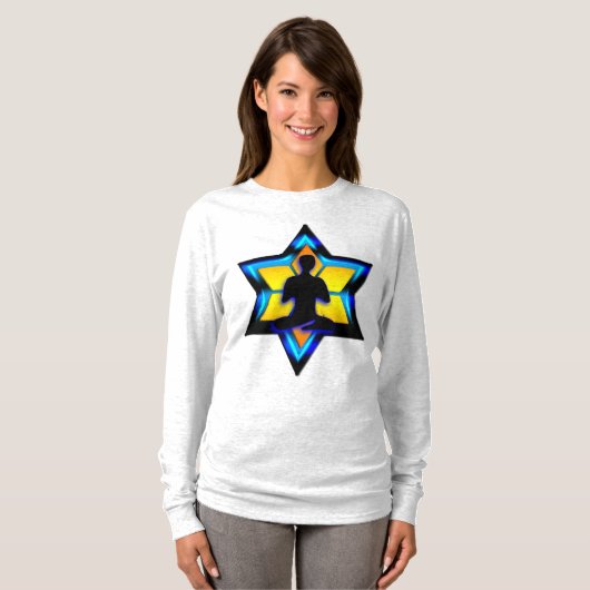 Jewish Yoga T-shirt (Voorkant volledig)