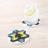 Jewish Yoga Zandsteen Onderzetter (Zijkant)