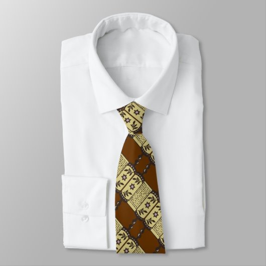 JewishTorah Scrolls Design Man Necktie Stropdas (Gebonden)