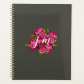 Jewl Tone Peony Personalized Planner (Voorkant)