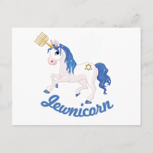 JEWNICORN BRIEFKAART (Voorkant)
