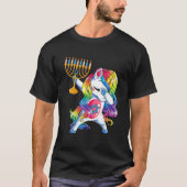 Jewnicorn Funny Hanukkah Unicorn Girl Women T-shirt (Voorkant)