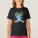 Jewnicorn Funny Hanukkah Unicorn T-shirt<br><div class="desc">Geweldige joodse joodse joodse Unicorn Hanukkah Jew T-shirt voor degenen die graag Yiddish of Hebreeuwse Holiday Jubileum Thanksgiving spreken en latkes eten met hun familie</div>