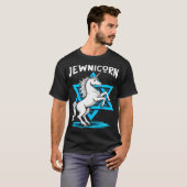 Jewnicorn Funny Jewish T-shirt (Voorkant volledig)
