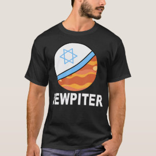 Jewpiter Schattige Joodse Jupiter Planeet Fan Yama T-shirt