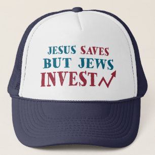 Jews Invest - Joodse financiële humor Trucker Pet
