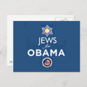 JEWS OBAMA-Briefkaart Briefkaart (Voorkant / Achterkant)