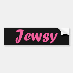 Jewsy (zoals in "Juicy") Bumpersticker
