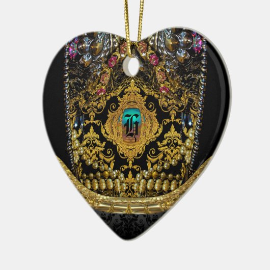 Jeygraneau Elegant Monogram Keramisch Ornament (Links)