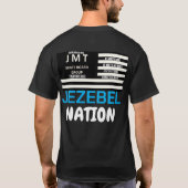 JEZEBEL NATION Basic Donker T-shirt (Achterkant)