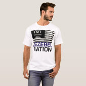 JEZEBEL NATION Basis T-shirt donker (Voorkant volledig)