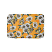 Jezebelvlinders en daisy bloemen badmat (Voorkant)