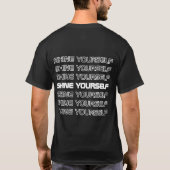 Jezelf herhaaldelijk typografie ontwerpen t-shirt (Achterkant)