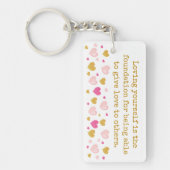 Jezelf liefhebben...| 3 foto's cadeau voor hem / h sleutelhanger (Voorkant)