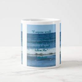 Jezelf ontkennen grote koffiekop