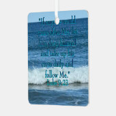 Jezelf ontkennen metalen ornament (Voorkant links)