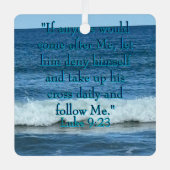 Jezelf ontkennen metalen ornament (Voorkant)