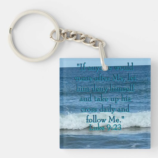 Jezelf ontkennen sleutelhanger (voorkant)