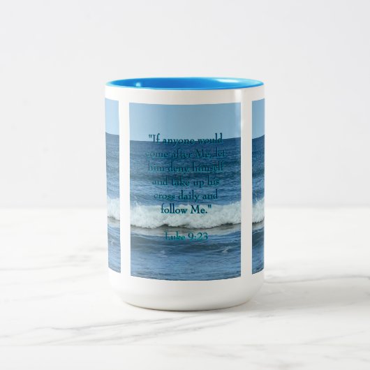 Jezelf ontkennen tweekleurige koffiemok (Center)