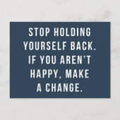 Jezelf tegenhouden Quote Briefkaart (Voorkant)