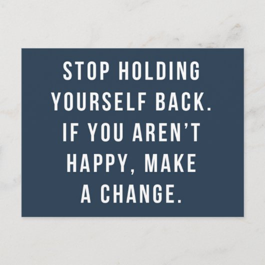 Jezelf tegenhouden Quote Briefkaart (Voorkant)