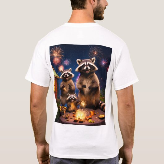 "Jezelf uitdrukken, één druk per keer" T-shirt (Achterkant)