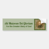 Jezuïetenmotto van Sint Ignatius (BK 50; Latijn/En Bumpersticker (Voorkant)