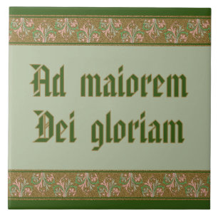 Jezuïetenspreuk van St. Ignatius Loyola (BK 50; La Tegeltje