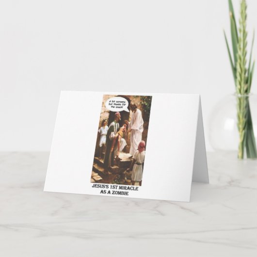 Jezus 1ste wonder als een zombie kaart (Voorkant)