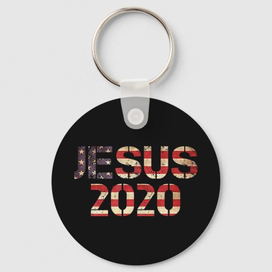 Jezus 2020 Christelijke verkiezingsjaar President  Sleutelhanger (Voorkant)